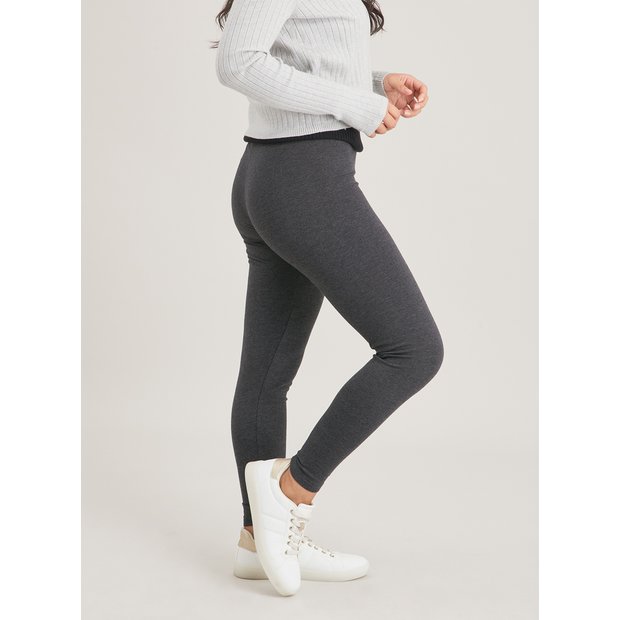 Buy PETITE Grey Marl Luxury Soft Touch Leggings 16, Trousers