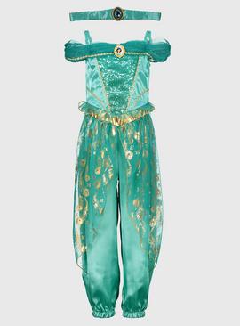 Disney Aladdin Princess Jasmine Green Costume 