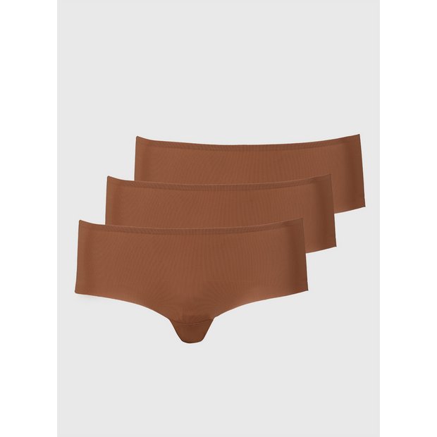 Buy Chestnut No VPL Knicker Shorts Pack Knickers Tu