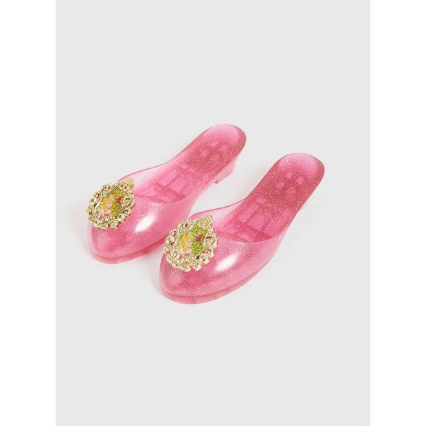 Buy Disney Princess Pink Aurora Jelly Shoes - One Size | Kids fancy dress  shoes and accessories | Argos