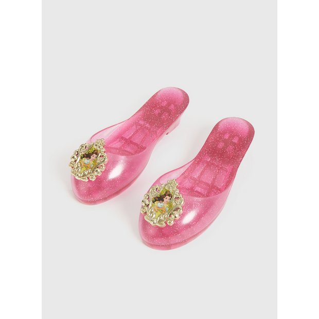 Buy Disney Princess Pink Belle Jelly Shoes - One Size | Kids fancy dress  shoes and accessories | Argos