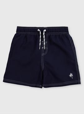 Navy Woven Swim Shorts