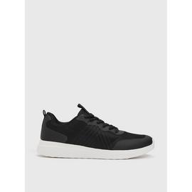 Active Black Lace Up Trainer 