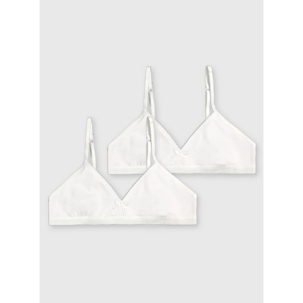 Buy White First Bra 2 Pack Size 28AA Bra, Underwear, socks and tights