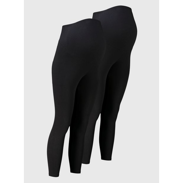 Buy MATERNITY Black Leggings 2 Pack - 8-10, Leggings