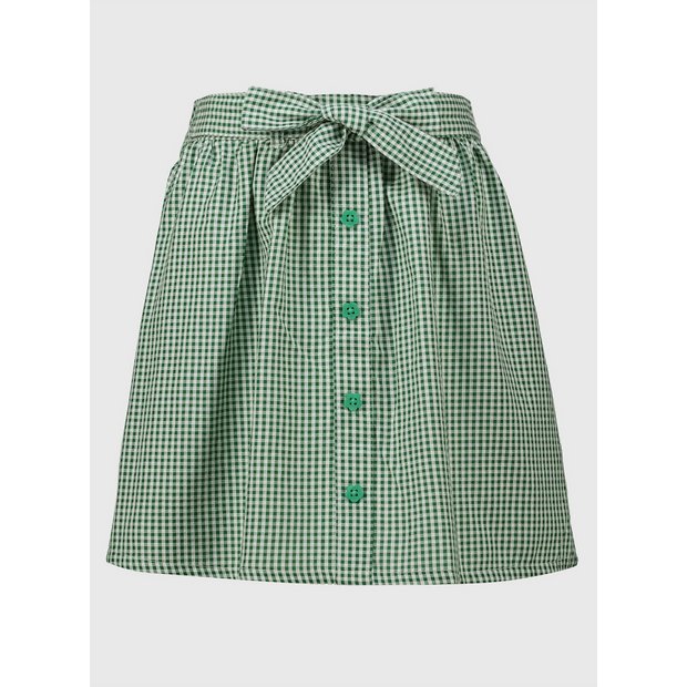 Gingham green skirt hotsell