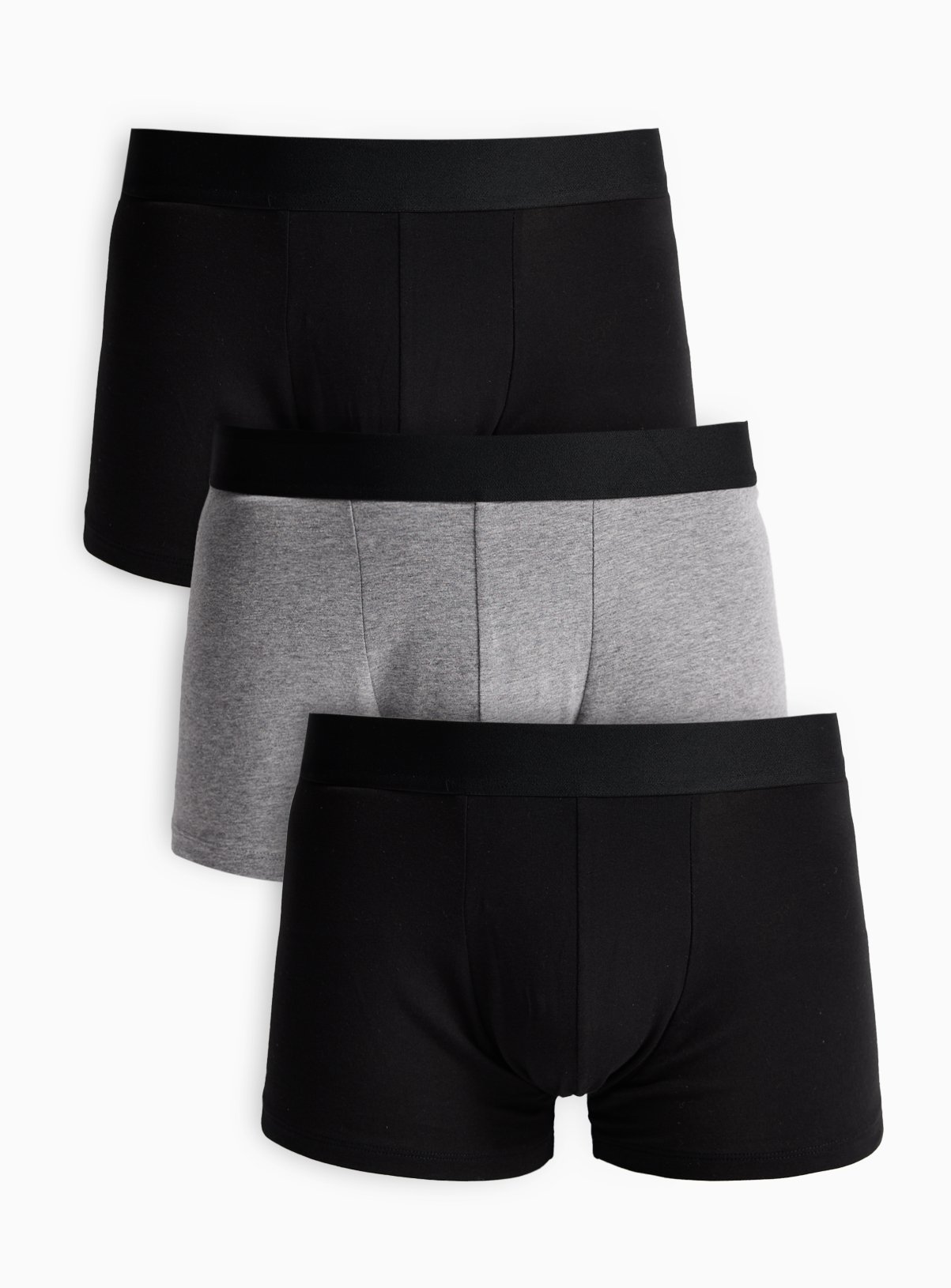 Black & Grey Hipsters 3 Pack XXXXL