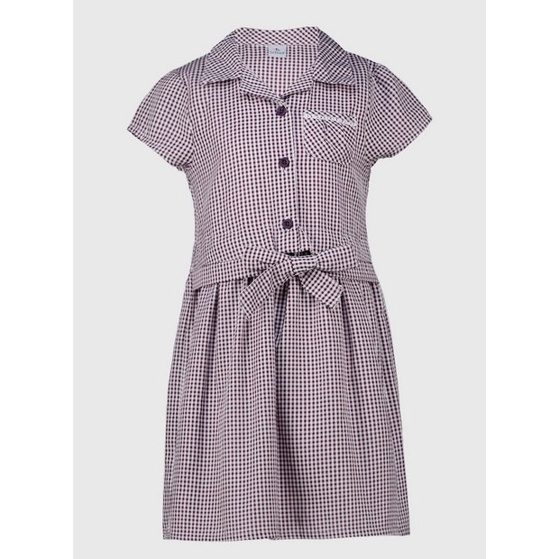 Burgundy 2025 gingham dress