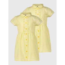 Girls yellow school dress cheap