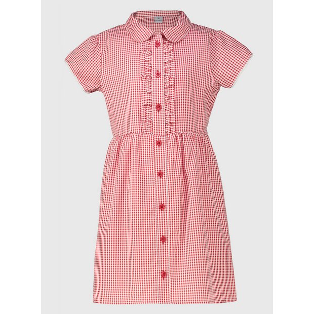 Plus fit blue store gingham school dress