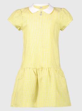 Yellow Sporty Gingham Dress 