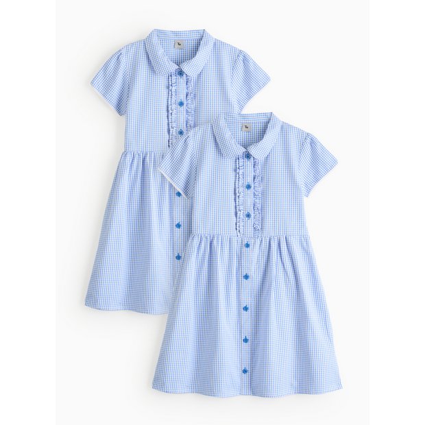 Pale blue 2024 gingham school dress