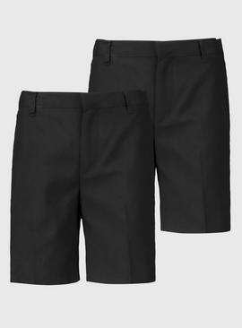 Black Classic School Shorts 2 Pack