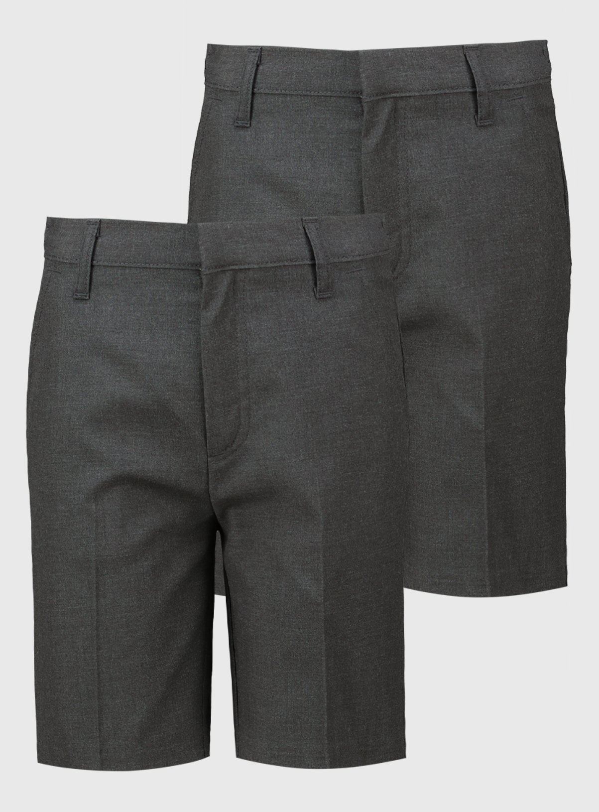 2 Pack Grey Slim Fit Classic Shorts 9 years