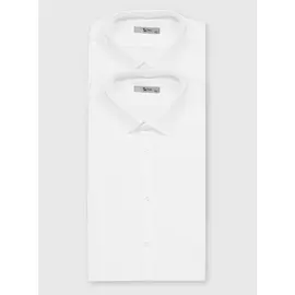White Regular Fit Long Sleeve Shirt 2 Pack