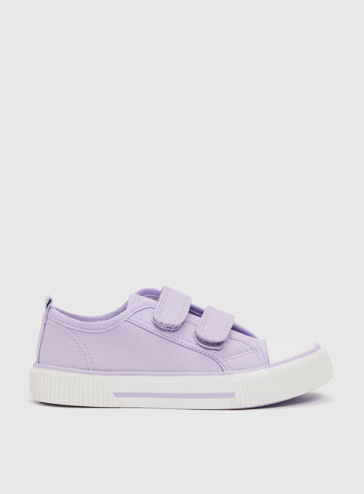 Lilac Canvas Trainers - 3