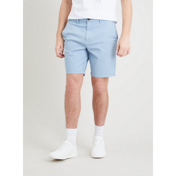 Light blue chino shorts on sale mens