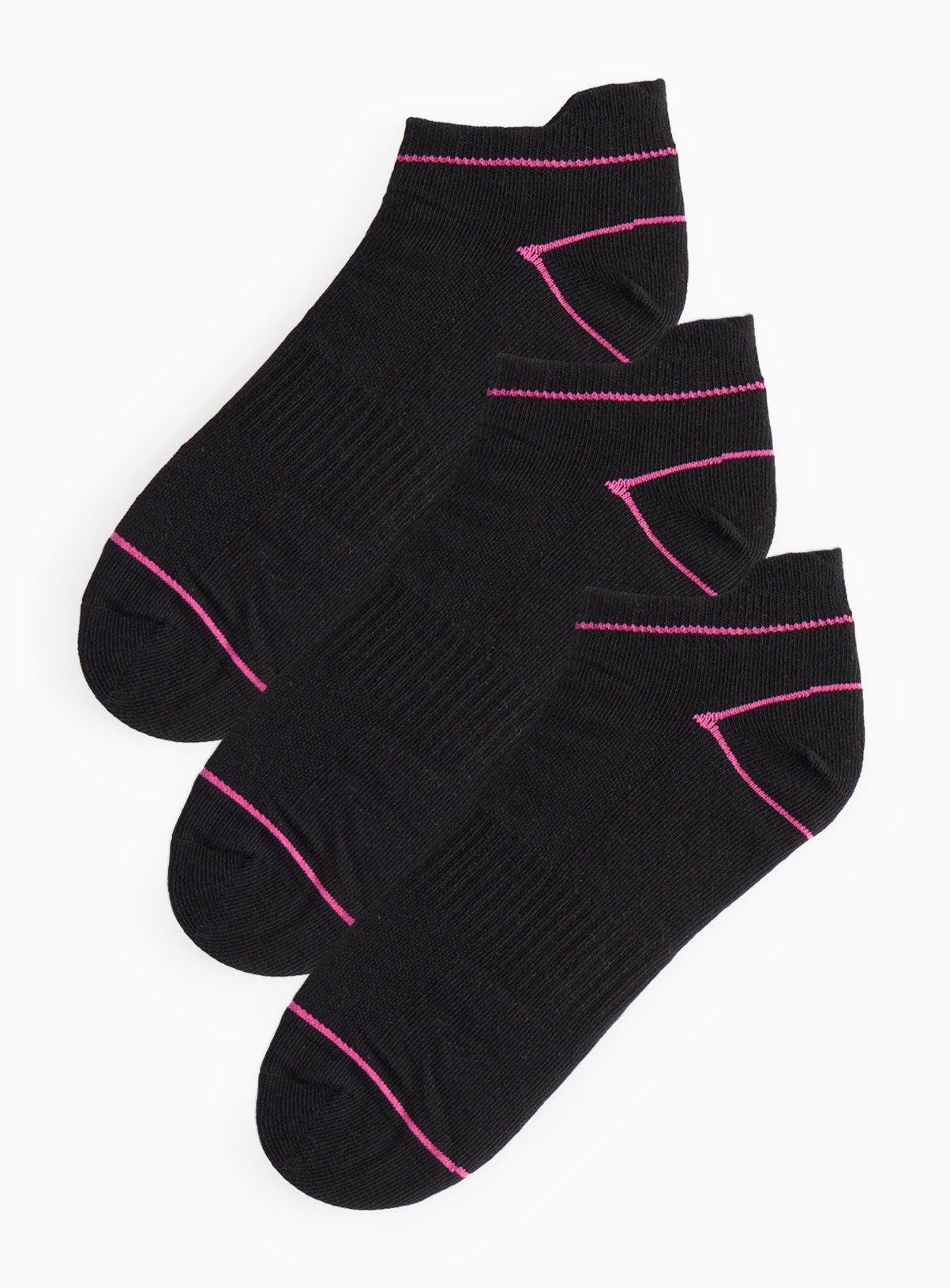 Black Blister Resist Trainer Sock 3 Pack 4-8