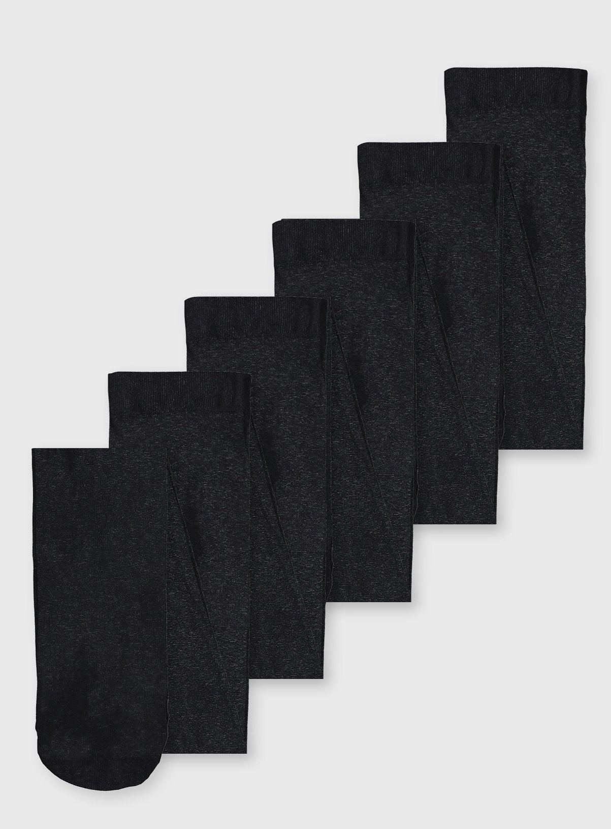 Grey Opaque Tights 5 Pack 4-5 years