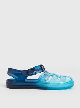 Blue Ombré Jelly Sandals