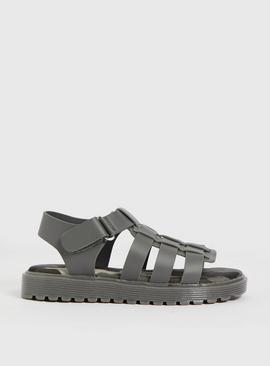 Charcoal Camo Lined Fisherman Sandals