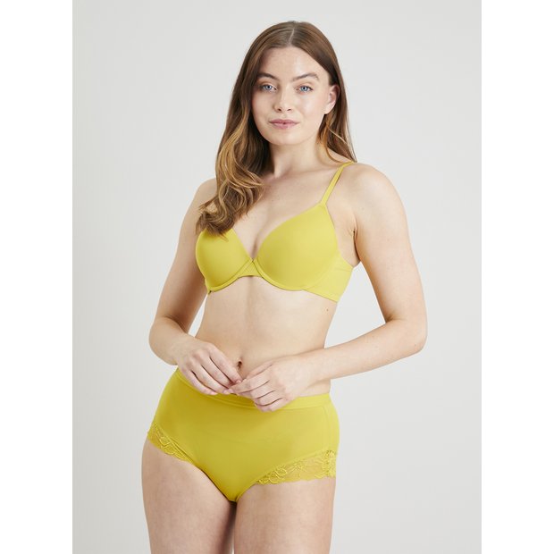 Buy A-GG Yellow Soft Touch T-Shirt Bra - 38C | Bras | Argos