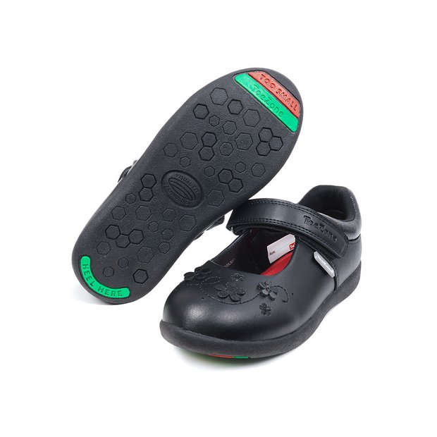 Buy ToeZone Black Floral Glitter Shoes 10 Infant School shoes Tu