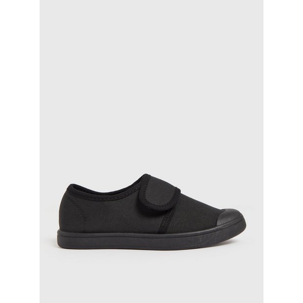 Buy Black Unisex Micro Fresh Plimsolls 10 Infant Shoes Tu