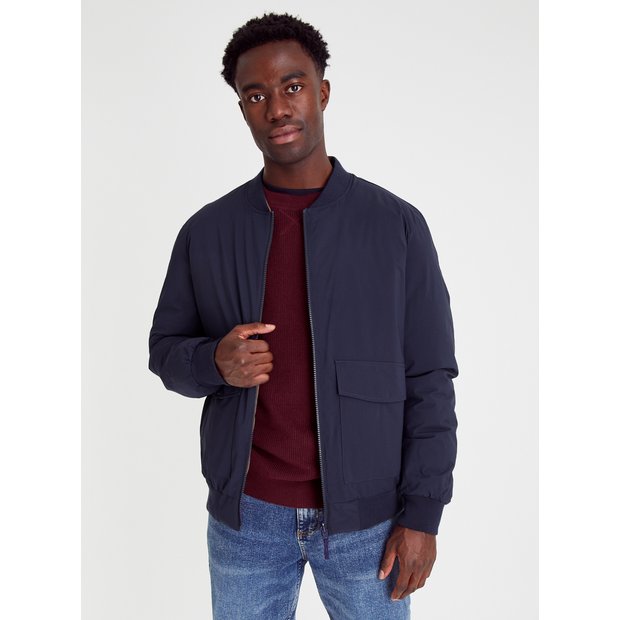 Mens blue hotsell bomber jacket