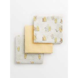 Winnie The Pooh Muslin Squares 3 pack One Size
