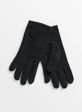 THINSULATE Black Fleece Gloves One Size