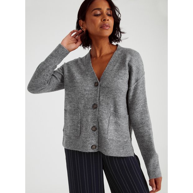 Buy Grey Relaxed Fit Cardigan 22 Cardigans Tu