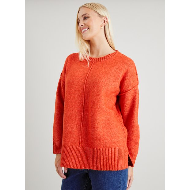 Orange on sale oversized jumper