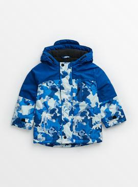 Blue Camo Polar Bear Waterproof Jacket 