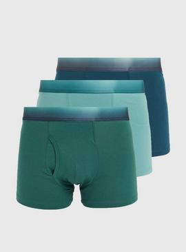 Teal & Green Ombre Trunks 3 Pack 