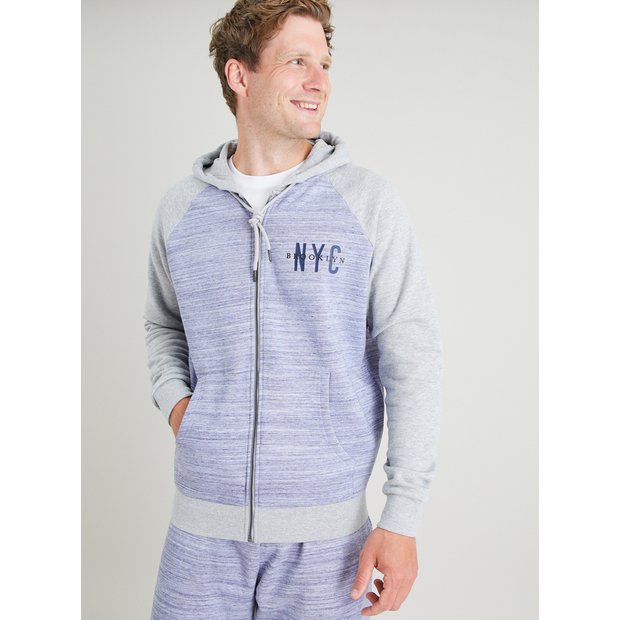 New York Kids Sweatshirt - Grey Zipper Hoodie