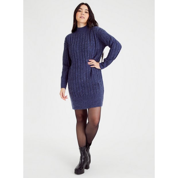 Navy hot sale jumper dress