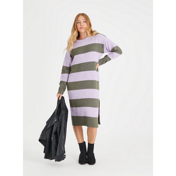 Lilac sweater outlet dress