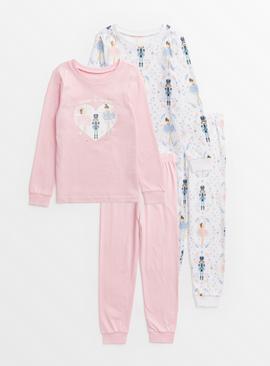Pink Ballerina & Nutcracker Pyjamas 2 Pack  