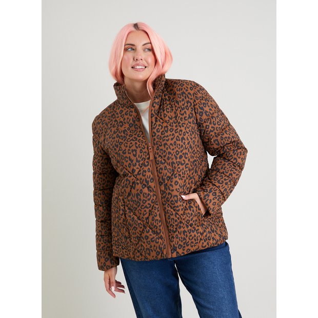 Leopard print fleece outlet jacket