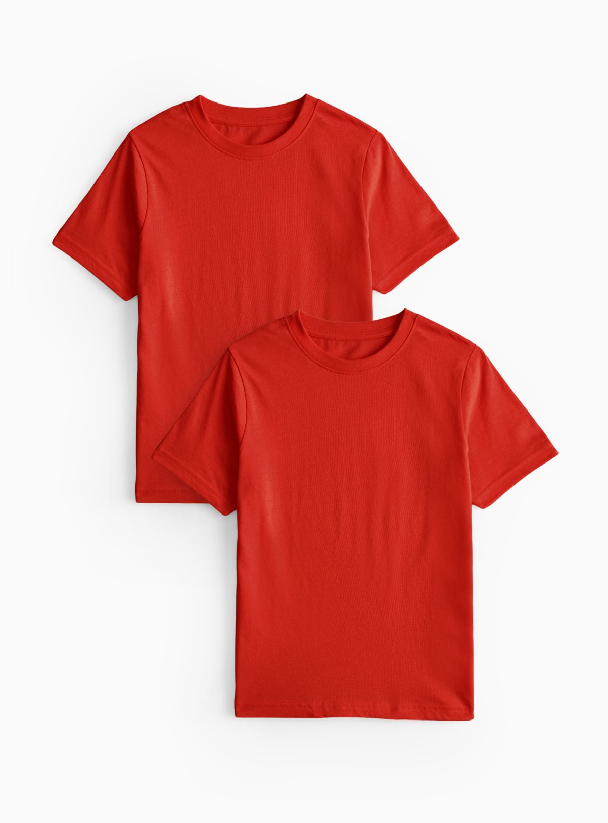 2 Pack Red Sports Crew Neck T-Shirts