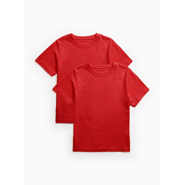 Plain red outlet t shirt child