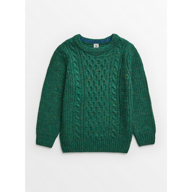 Dark green hot sale knit jumper