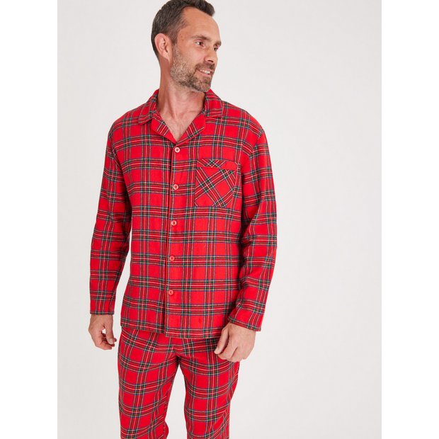 Buy Men s Christmas Family Dressing Red Check Woven Pyjamas M