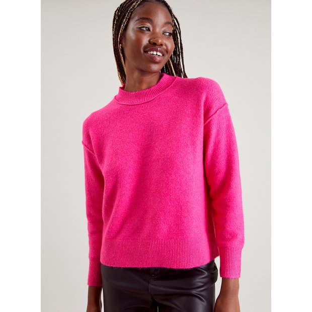 Ladies cerise pink clearance jumper