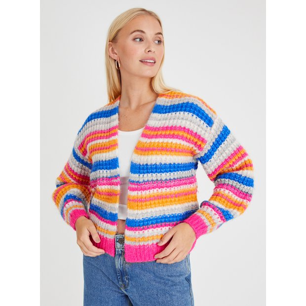 Buy Bright Stripe Chunky Cardigan 16 Cardigans Tu