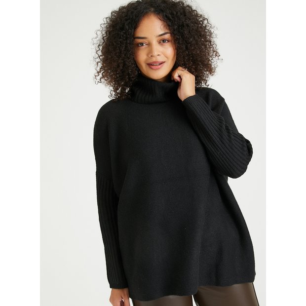 Buy Black Roll Neck Jumper 12 Jumpers Tu