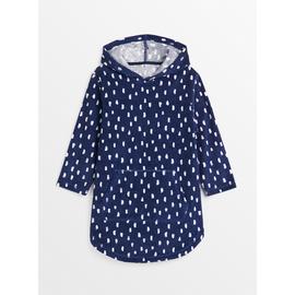 Buy Navy Brush Stroke Print Towel Poncho 2 5 years Swimwear Argos