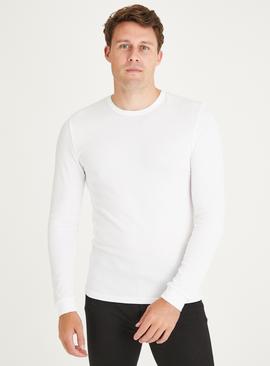 White Thermal Long Sleeve Top 