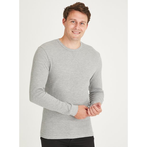 Calvin Klein Jeans Men's Long Sleeve Thermal Waffle Crew Neck T